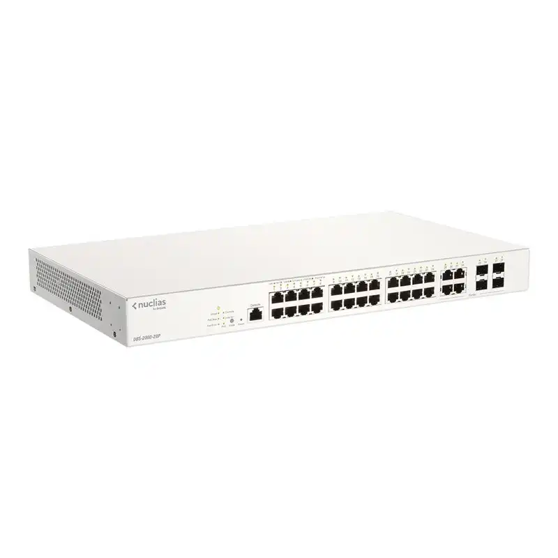 D-Link Nuclias Cloud-Managed DBS-2000-28P - Commutateur - intelligent - 24 x 10 - 100 - 1000 (PoE+) ... (DBS-2000-28P/E)_1